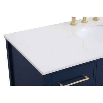 Elegant Bathroom Vanity - Blue (VF18848BL)