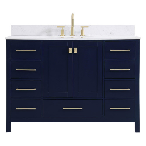 Elegant Bathroom Vanity - Blue (VF18848BL-BS)