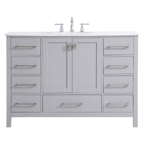 Elegant Bathroom Vanity - Gray (VF18848GR)