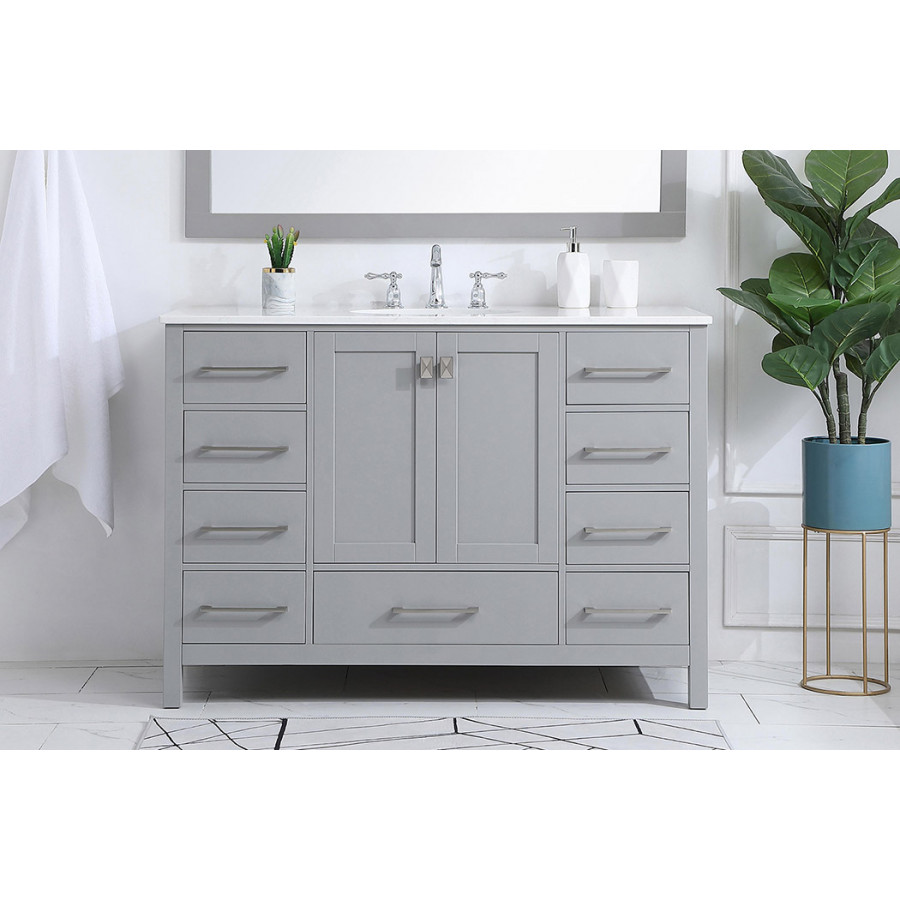 Elegant Bathroom Vanity - Gray (VF18848GR)