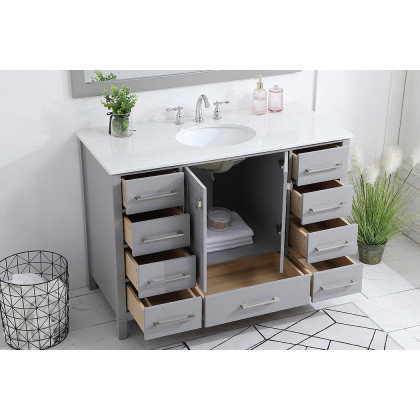 Elegant Bathroom Vanity - Gray (VF18848GR)