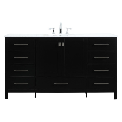 Elegant Bathroom Vanity - Black (VF18860BK)
