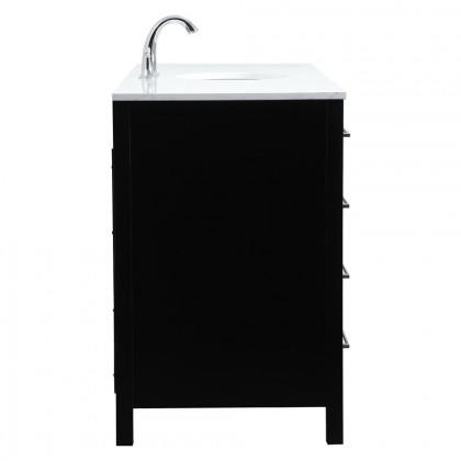 Elegant Bathroom Vanity - Black (VF18860BK)