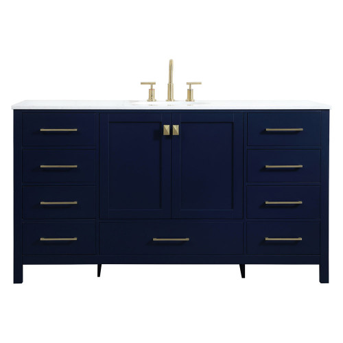 Elegant Bathroom Vanity - Blue (VF18860BL)
