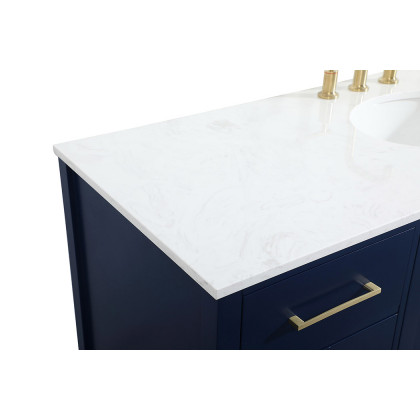 Elegant Bathroom Vanity - Blue (VF18860BL)
