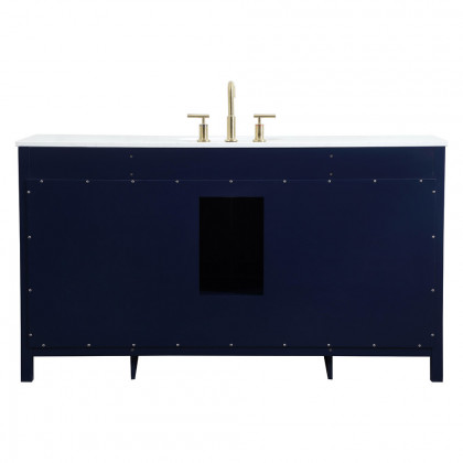 Elegant Bathroom Vanity - Blue (VF18860BL)