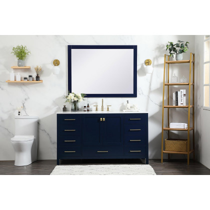 Elegant Bathroom Vanity - Blue (VF18860BL)