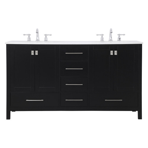 Elegant Bathroom Vanity - Black (VF18860DBK)