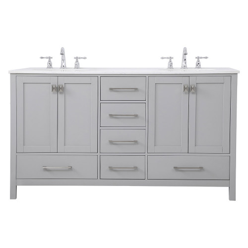 Elegant Bathroom Vanity - Gray (VF18860DGR)