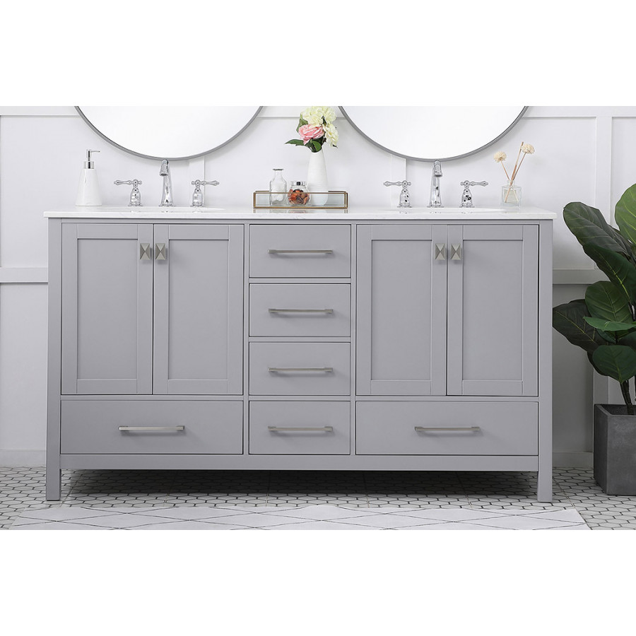 Elegant Bathroom Vanity - Gray (VF18860DGR)