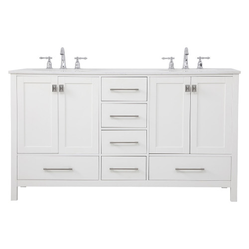 Elegant Bathroom Vanity - White (VF18860DWH)