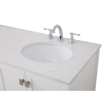 Elegant Bathroom Vanity - White (VF18860DWH)