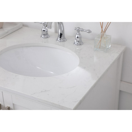 Elegant Bathroom Vanity - White (VF18860DWH)