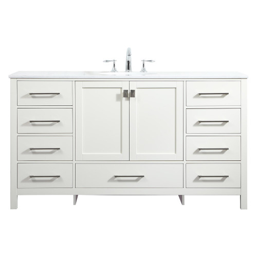 Elegant Bathroom Vanity - White (VF18860WH)