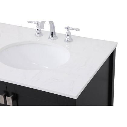 Elegant Bathroom Vanity - Black (VF18872DBK)