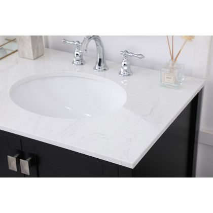 Elegant Bathroom Vanity - Black (VF18872DBK)