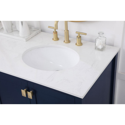 Elegant Bathroom Vanity - Blue (VF18872DBL)