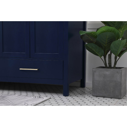 Elegant Bathroom Vanity - Blue (VF18872DBL)