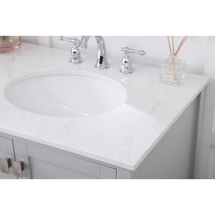 Elegant Bathroom Vanity - Gray (VF18872DGR)