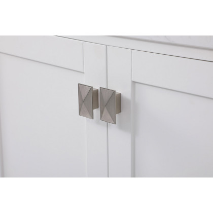 Elegant Bathroom Vanity - White (VF18872DWH)