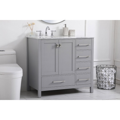 Elegant Bathroom Vanity - Gray, L 36" (VF18936GR)
