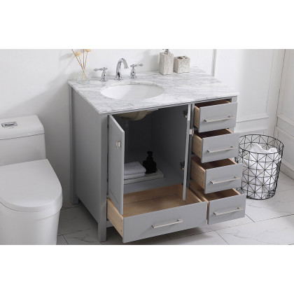 Elegant Bathroom Vanity - Gray, L 36" (VF18936GR)