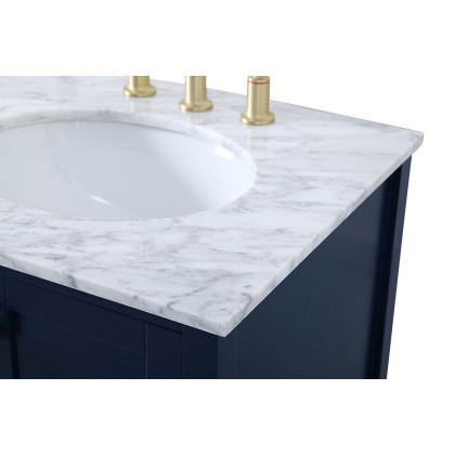 Elegant Bathroom Vanity - Blue, L 60" (VF18960DBL)
