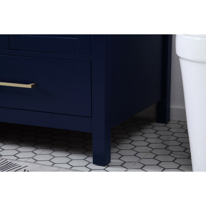 Elegant Bathroom Vanity - Blue, L 60" (VF18960DBL)