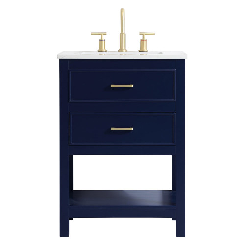 Elegant Bathroom Vanity - Blue, L 24" (VF19024BL)