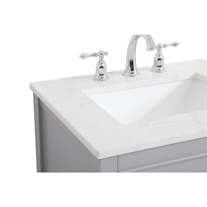 Elegant Bathroom Vanity - Gray, L 24" (VF19024GR)