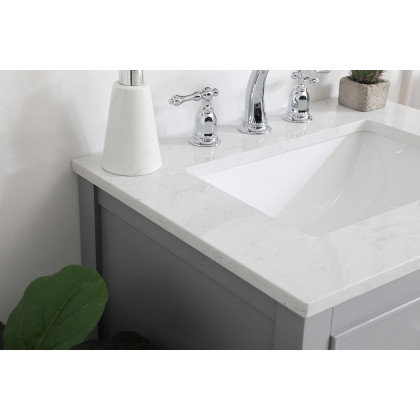 Elegant Bathroom Vanity - Gray, L 24" (VF19024GR)