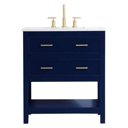 Elegant Bathroom Vanity - Blue (VF19030BL)