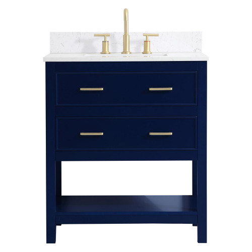 Elegant Bathroom Vanity - Blue (VF19030BL-BS)