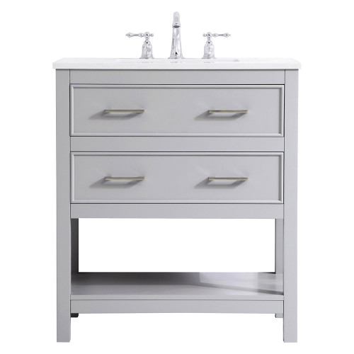 Elegant Bathroom Vanity - Gray (VF19030GR)