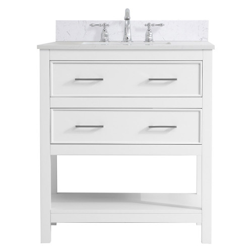 Elegant Bathroom Vanity - White (VF19030WH-BS)
