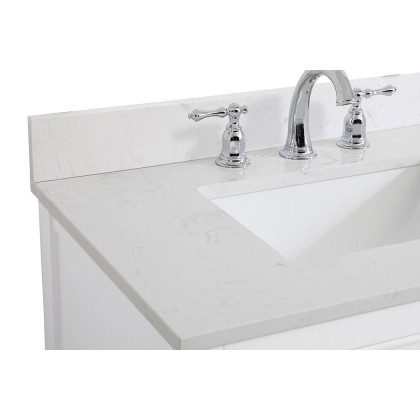 Elegant Bathroom Vanity - White (VF19030WH-BS)