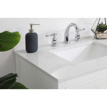 Elegant Bathroom Vanity - White (VF19030WH-BS)