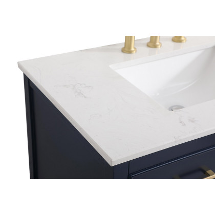 Elegant Bathroom Vanity - Blue (VF19036BL)