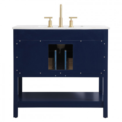 Elegant Bathroom Vanity - Blue (VF19036BL)