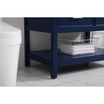 Elegant Bathroom Vanity - Blue (VF19036BL)