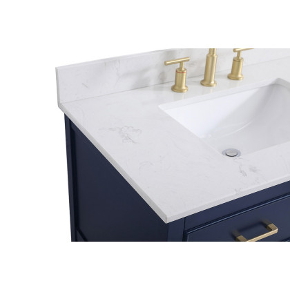 Elegant Bathroom Vanity - Blue (VF19036BL-BS)