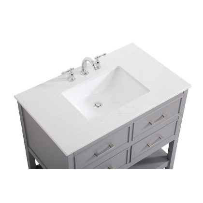 Elegant Bathroom Vanity - Gray (VF19036GR)