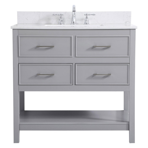 Elegant Bathroom Vanity - Gray (VF19036GR-BS)