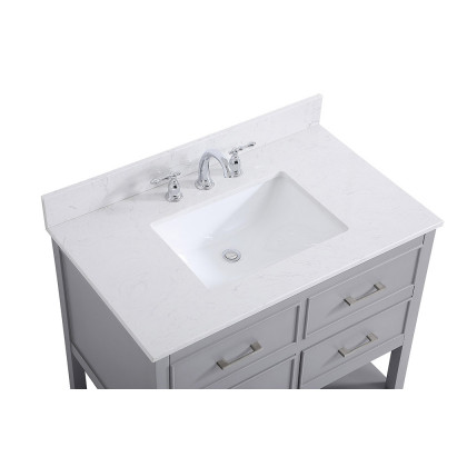 Elegant Bathroom Vanity - Gray (VF19036GR-BS)