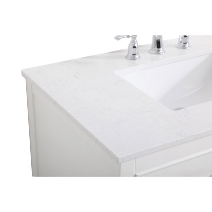 Elegant Bathroom Vanity - White (VF19036WH)