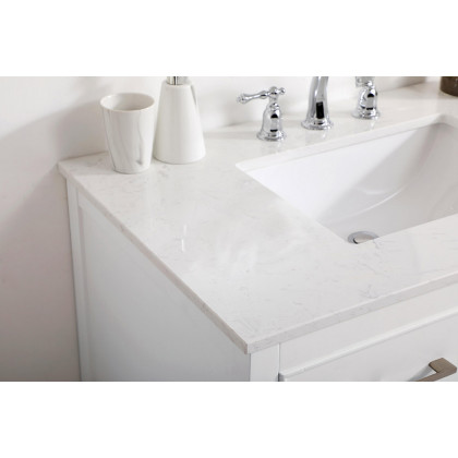 Elegant Bathroom Vanity - White (VF19036WH)