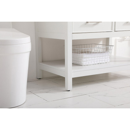 Elegant Bathroom Vanity - White (VF19036WH)