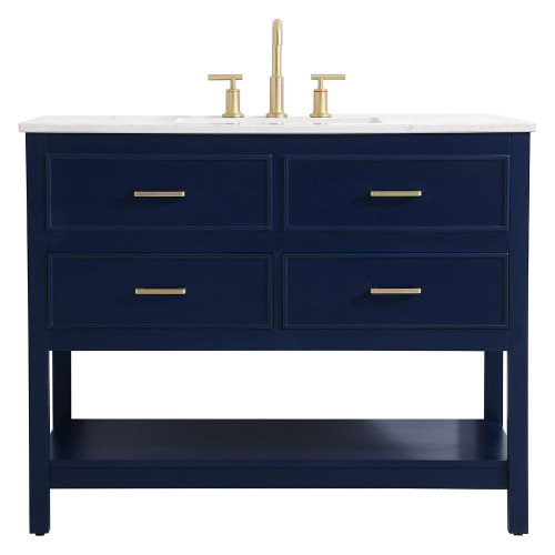 Elegant Bathroom Vanity - Blue (VF19042BL)