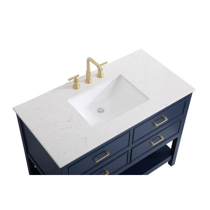 Elegant Bathroom Vanity - Blue (VF19042BL)