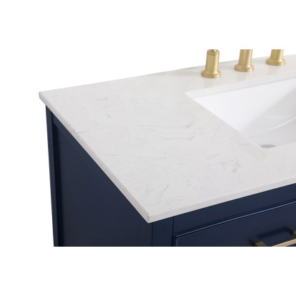 Elegant Bathroom Vanity - Blue (VF19042BL)
